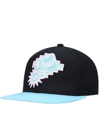 Mitchell & Ness Blacklight Blue San Antonio Spurs Pastel Snapback Hat