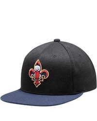 Mitchell & Ness Blacknavy New Orleans Pelicans Logo Adjustable Central Snapback Hat At Nordstrom