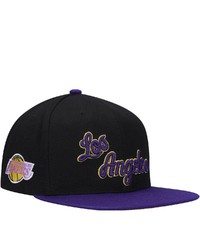 Mitchell & Ness Blackpurple Los Angeles Lakers Hardwood Classics Satin Reload Snapback Hat At Nordstrom