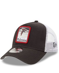 New Era Blackwhite Atlanta Falcons Gradient Trucker 9forty Snapback Hat