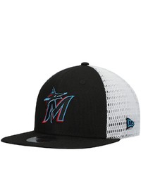 New Era Blackwhite Miami Marlins Mesh Fresh 9fifty Snapback Hat At Nordstrom