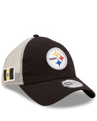 New Era Blackwhite Pittsburgh Ers Flag 9twenty Trucker Snapback Hat At Nordstrom