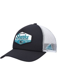 adidas Blackwhite San Jose Sharks Foam Trucker Snapback Hat At Nordstrom