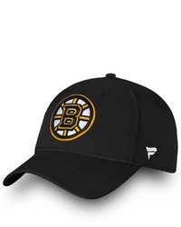 FANATICS Branded Black Boston Bruins Core Primary Logo Flex Hat