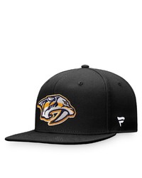 FANATICS Branded Black Nashville Predators Core Primary Logo Snapback Adjustable Hat At Nordstrom