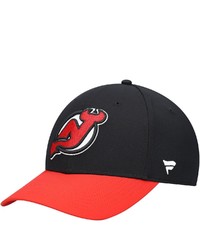 FANATICS Branded Black New Jersey Devils Core Primary Logo Flex Hat