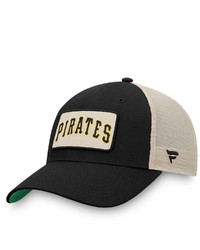 FANATICS Branded Black Pittsburgh Pirates True Classic Trucker Snapback Hat At Nordstrom
