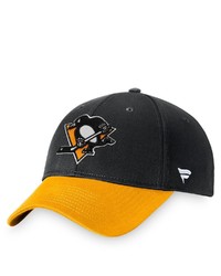 FANATICS Branded Blackgold Pittsburgh Penguins Core Adjustable Hat At Nordstrom