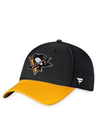 FANATICS Branded Blackgold Pittsburgh Penguins Core Primary Logo Flex Hat At Nordstrom