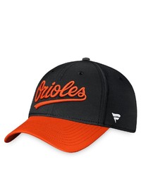 FANATICS Branded Blackorange Baltimore Orioles Core Flex Hat
