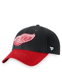 FANATICS Branded Blackred Detroit Red Wings Core Adjustable Hat At Nordstrom