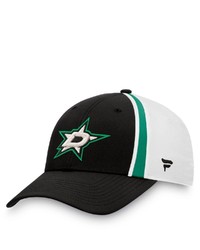 FANATICS Branded Blackwhite Dallas Stars Prep Squad Flex Hat