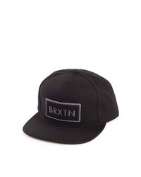 Brixton Hats Rift Baseball Cap Black Grey