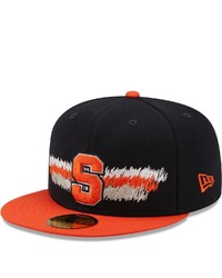 New Era Navy Syracuse Orange Scribble 59fifty Fitted Hat At Nordstrom