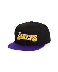 Mitchell & Ness Nba Core Basic La Lakers Snapback Baseball Cap