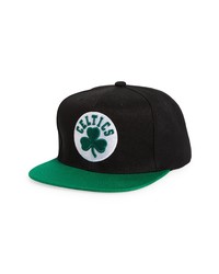 Mitchell & Ness Nba Logo Boston Celtics Snapback Baseball Cap