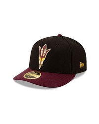 New Era Cap New Era Blackmaroon Arizona State Sun Devils Basic Low Profile 59fifty Fitted Hat