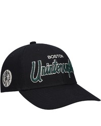 Mitchell & Ness X Uninterrupted Black Boston Celtics Logo Snapback Hat At Nordstrom