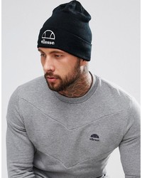 Ellesse Beanie With Large Logo In Black