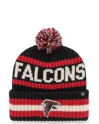 '47 Black Atlanta Falcons Bering Cuffed Knit Hat With Pom At Nordstrom
