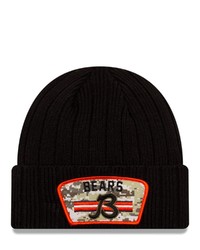 New Era Black Chicago Bears 2021 Salute To Service B Cuffed Knit Hat At Nordstrom