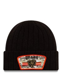 New Era Black Chicago Bears 2021 Salute To Service Cuffed Knit Hat At Nordstrom