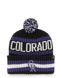 '47 Black Colorado Rockies Bering Cuffed Knit Hat With Pom At Nordstrom