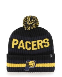 '47 Black Indiana Pacers Bering Cuffed Knit Hat With Pom At Nordstrom