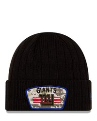 New Era Black New York Giants 2021 Salute To Service Cuffed Knit Hat At Nordstrom