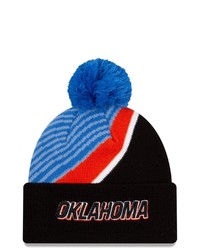 New Era Black Oklahoma City Thunder 202021 City Edition Pom Cuffed Knit Hat At Nordstrom