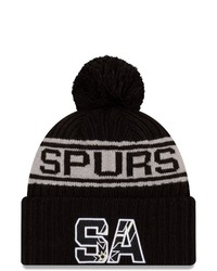 New Era Black San Antonio Spurs 2021 Nba Draft Cuffed Knit Hat With Pom At Nordstrom