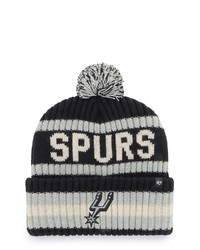 '47 Black San Antonio Spurs Bering Cuffed Knit Hat With Pom At Nordstrom