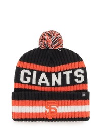 '47 Black San Francisco Giants Bering Cuffed Knit Hat With Pom At Nordstrom