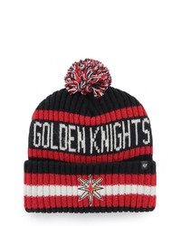 '47 Black Vegas Golden Knights Bering Cuffed Knit Hat With Pom At Nordstrom