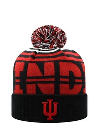 Top of the World Blackcrimson Indiana Hoosiers Colossal Cuffed Knit Hat With Pom At Nordstrom