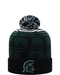 Top of the World Blackgreen Michigan State Spartans Colossal Cuffed Knit Hat With Pom At Nordstrom