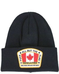 DSQUARED2 Canada Flag Logo Wool Beanie