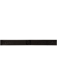 Dolce and Gabbana Black Logo Belt