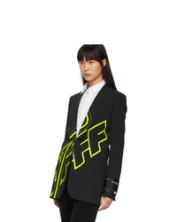 Off-White Black And Yellow Off Blazer