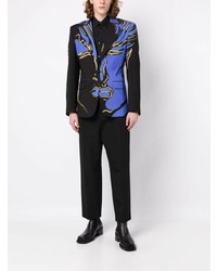 Moschino Brushed Abstract Print Tailored Blazer