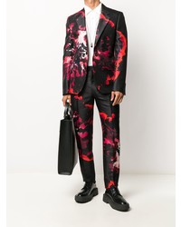 Alexander McQueen Floral Print Blazer Jacket