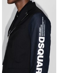 DSQUARED2 Logo Print Zip Front Jacket
