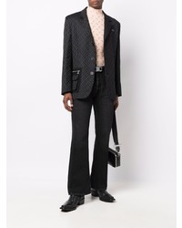 Marine Serre Moon Lozenge Tailored Blazer