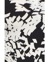 Vince Camuto Modern Confetti Print Jersey V Neck Top