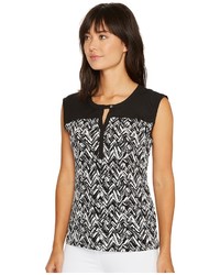 Calvin Klein Print Top With Keyhole Clothing