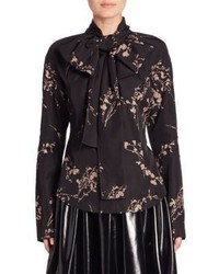 Marc Jacobs Printed Tie Neck Blouse