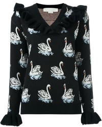 Stella McCartney Swan Print Knitted Top
