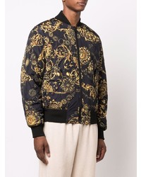 VERSACE JEANS COUTURE Baroque Pattern Print Bomber Jacket