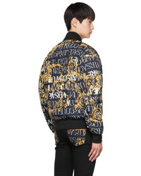 VERSACE JEANS COUTURE Black Bomber Jacket