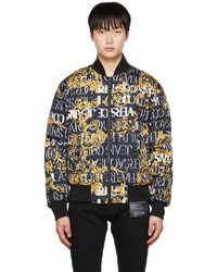 VERSACE JEANS COUTURE Black Bomber Jacket